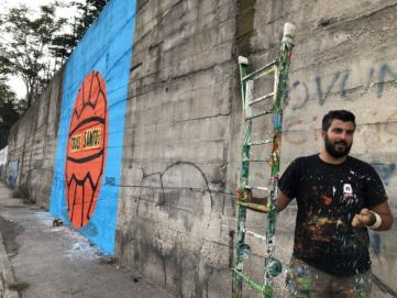 RaRo e il suo murale "Todos Santos"