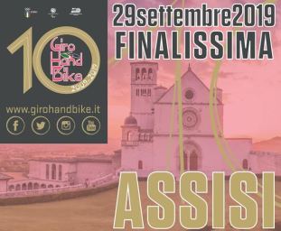 Manifesto dell'ultima tappa del decimo Giro d'Italia di Handbike, Assisi, 29 settembre 2019
