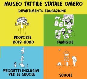 Realizzazione grafica dedicata alle proposte educative 2019-2020 del Museo Omero di Ancona