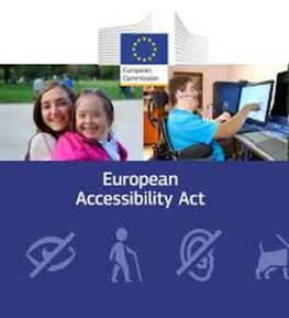 Realizzazione grafica dedicata alla Direttiva Europea sull'accessibilità di prodotti e servizi