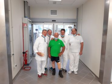 Francesco Fabiano e il gruppo di lavoro della Filiale di Lamezia Terme del Centro Protesi INAIL