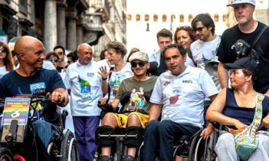 Partecipanti all'evento di Disability Pride Italia dello scorso anno