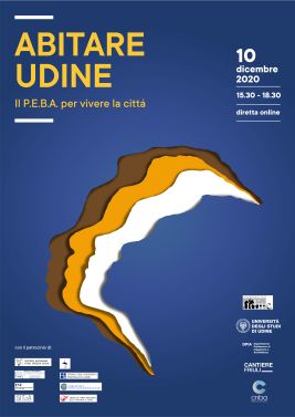 Locandina del convegno "Abitare Udine", 10 dicembre 2020