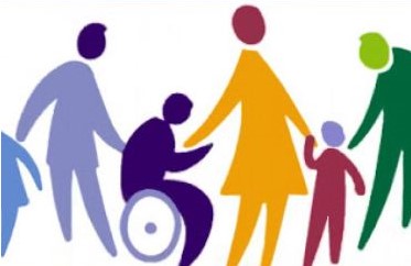 Rappresentazione grafica di famiglia con disabilità