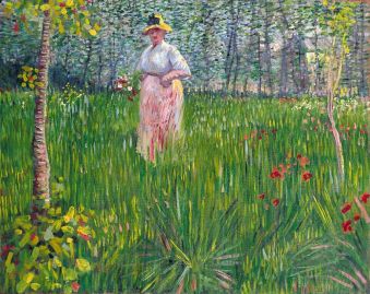 Vincent Van Gogh, "Donna in un giardino"