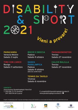 Locandina del progetto "Disability & Sport", 2021