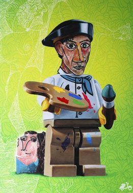 José molina, "Picasso and his friend"