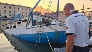 Livorno, Ca' Moro affondato, agosto 2021