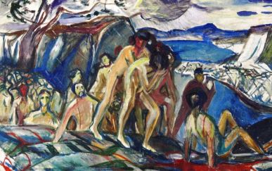 Edvard Munch, "War" ("Guerra"), 1918-1919, particolare