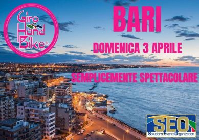 Manifesto della prima tappa di Bari del 12° Giro Handbike