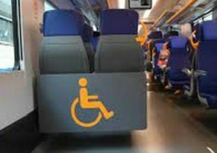 Posto per disabili in treno