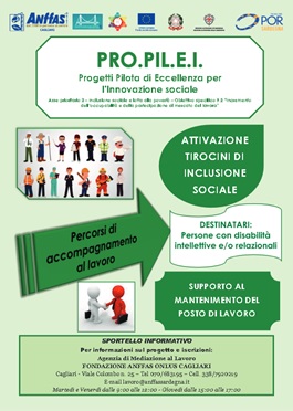 Manifesto del progetto "PROPILEI" (ANFFAS Cagliari)