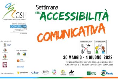 Locandina della sesta Settimana dell'Accessibilità Comunicativa, Val di Non, maggio-giugno 2022