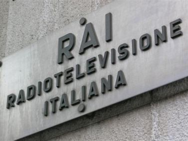 Scritta RAI RADIOTELEVISIONE ITALIANA