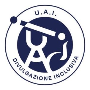 Logo del programma nazionale "Divulgazione inclusiva" dell'UAI (Unione Astrofili Italiani)