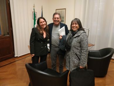 Alessandra Locatelli, Giovanni Marino, Benedetta Demartis, novembre 2022