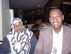 Nagwa e Abu, i delegati del Sudan