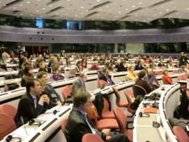 I partecipanti alla Conferenza di Bruxelles (foto di Clotilde Balanza)