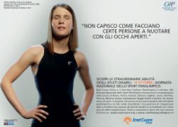 Cecilia Camellini testimonial della campagna lanciata in occasione della quinta Giornata Nazionale dello Sport Paralimpico