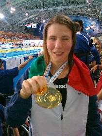 La grande Cecilia Camellini, che torna a casa con due ori, due argenti e due record del mondo!