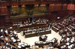 La Camera dei Deputati a Palazzo Montecitorio di Roma