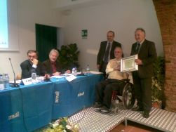 Cecina (Livorno), 25 settembre 2008: la premiazione a Vitaliano Ferrajolo per il Progetto «S.I.T.In.- Creazione di una rete integrata di servizi per un turismo inclusivo nella Provincia di Caserta»