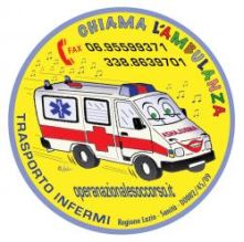 L'adesivo ideato da Diomede per le ambulanze dell'Opera Nazionale Soccorso (ONS), da lui fondata