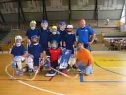 La squadra di hockey su pista di Eboli a Correggio (Reggio Emilia), in occasione delle Finali Nazionali Allievi