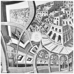 Maurits Cornelis Escher, Prentententoonstelling (Print Gallery), 1956