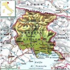 Cartina del Friuli-Venezia Giulia
