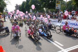 Un'immagine del Giro d'Italia di Handbike 2011