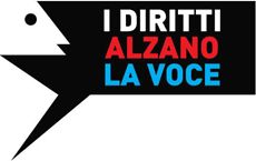 Logo della campagna «I diritti alzano la voce»