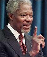 Kofi Annan, segretario generale delle Nazioni Unite