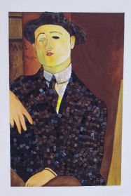 Una delle opere della mostra «Mosaicamente 4 - Omaggio a Modì», che verrà inaugurata il 19 novembre a Pordenone: Interpretazione di «Paul Guillaume» di Amedeo Modigliani, 1916