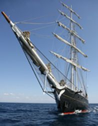 Un'immagine di Nave Italia, il brigantino a vela più grande del mondo