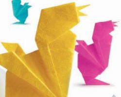 Figure di animali fatte con la tecnica dell'origami