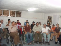 Un incontro tra persone con disabilità a Gaza, in Palestina