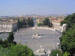 Un'immagine di Piazza del Popolo a Roma, dove il 18 dicembre si svolgerà l'Handicap Day