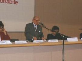 Salvatore Nocera ad un convegno sull'integrazione scolastica