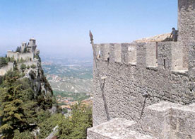Un'immagine della rocca di San Marino