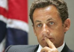 Il presidente della Repubblica Francese Nicolas Sarkozy