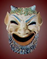 Maschera dell'antica satira