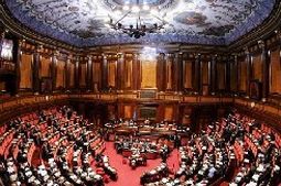 L'aula del Senato a Palazzo Madama