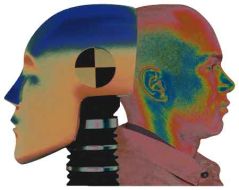 Realizzazione grafica con due teste di profilo, che rappresenta il trauma cranico