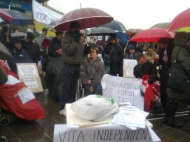 Un'immagine della manifestazione di protesta a Venezia del 3 dicembre scorso
