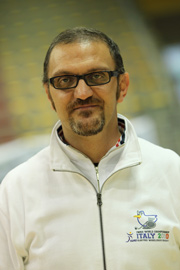 Il presidente Antonio Spinelli ai Mondiali di Wheelchair Hockey di Lignano Sabbiadoro (foto di Mirco Albrigo)