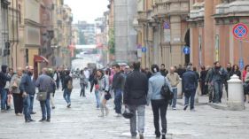 Un'immagine riguardante il primo «T-Days» nel centro di Bologna