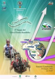 Locandina della tappa di Somma Lombardo del Giro d'Italia di Handbike 2012