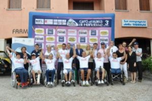 Giro d'Italia di Handbike 2012: le Maglie Bianche a Castions di Zoppola (Pordenone)
