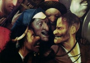 Hieronymus Bosch, particolare di "Salita al Calvario" (o "Cristo portacroce")